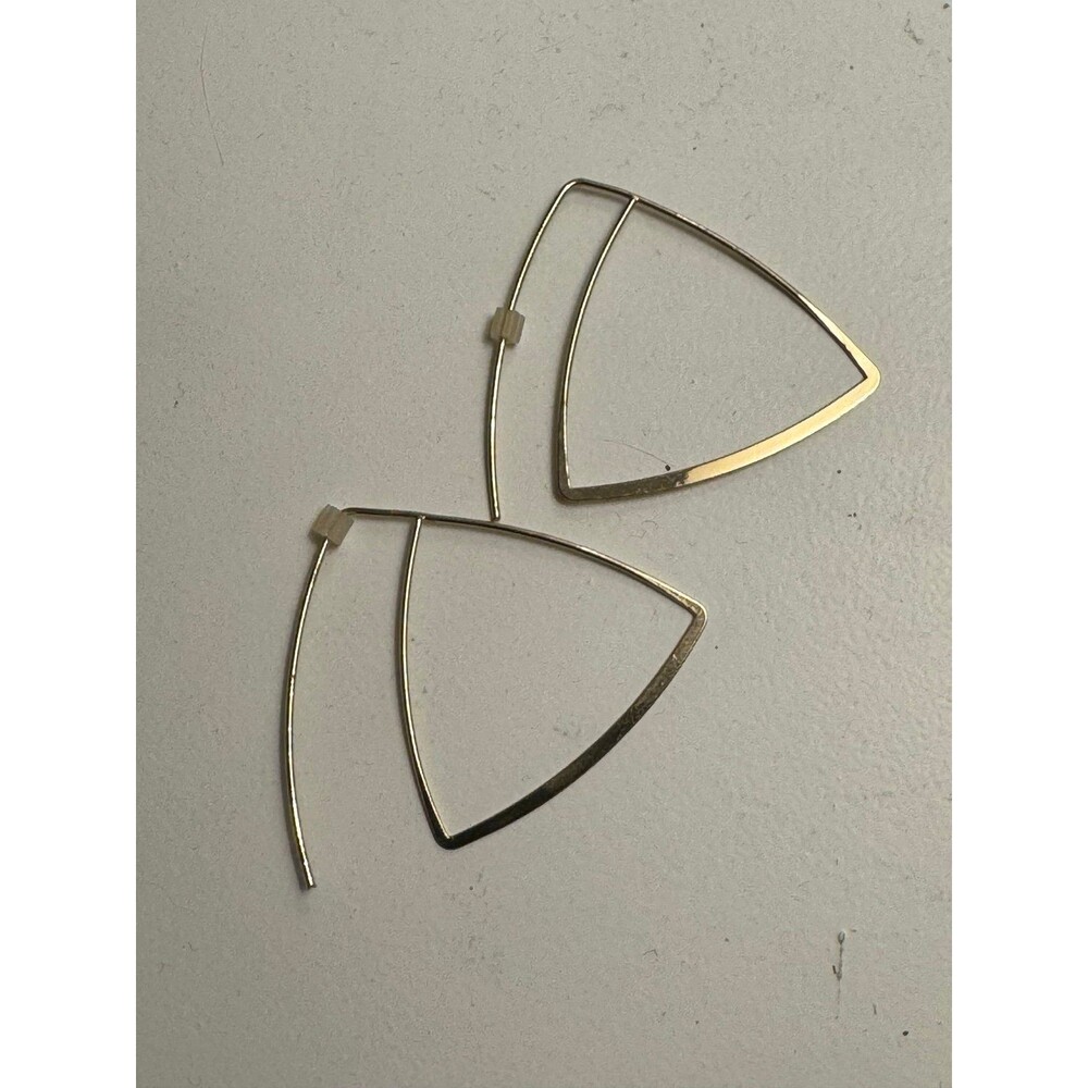 Gold Triangle Earrings